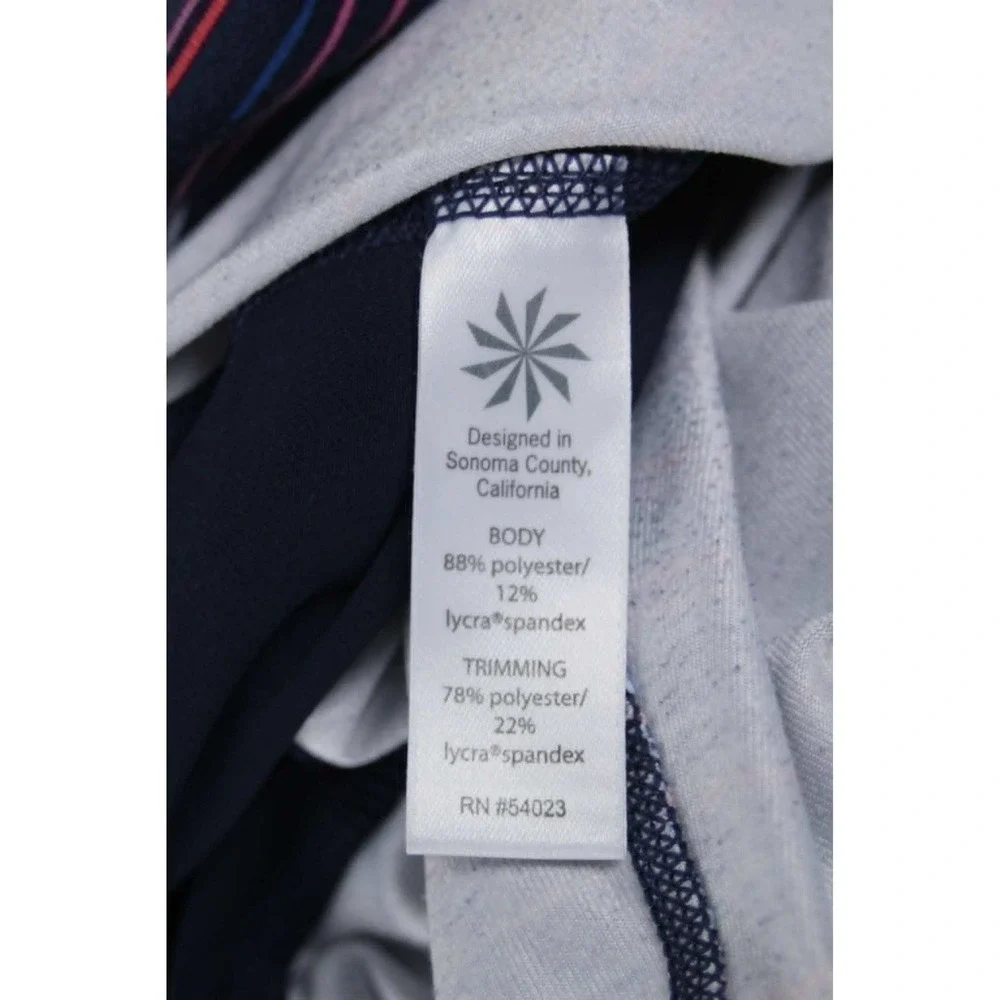 Athleta Women's Multicolor‎ Striped Pocket High Rise Leggings Size Small